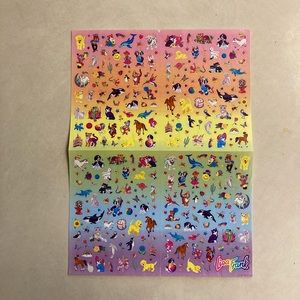Vintage Lisa Frank S1066 Jumbo Sticker Sheet
